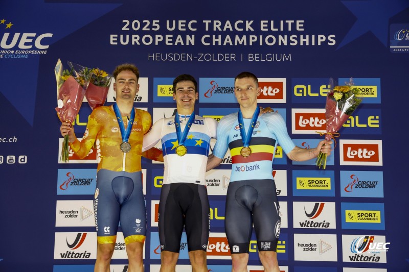 2025 UEC Track Elite European Championships - Zolder  - Day2 - 13/02/2025 - Men?s Point Race - Iuri Leitao (POR) - photo Roberto Bettini/SprintCyclingAgency?2025