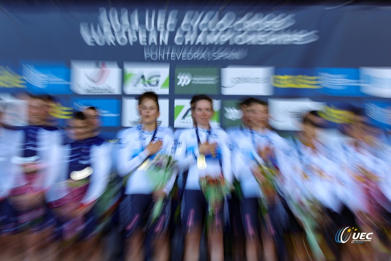 2024 UEC Cyclo-cross European Championships - Pontevedra - Team Relay - 02/11/2024 -  - photo Massimo Fulgenzi/SprintCyclingAgency?2024